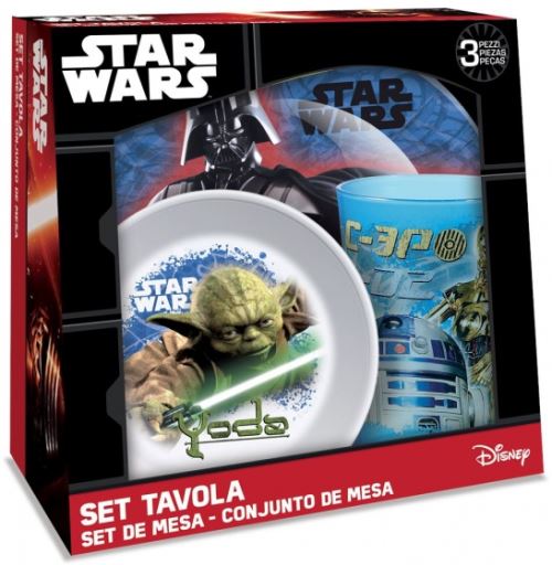 Disney dîner mis Star Wars 3 pièces