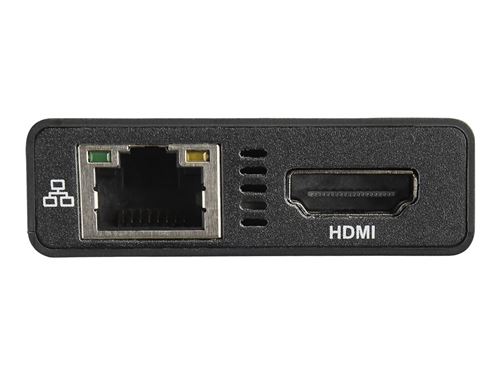 StarTech.com Adaptateur multiport USB Type-C pour ordinateur portable - Power Delivery - HDMI 4K - GbE - USB 3.0 adaptateur vidéo externe - noir