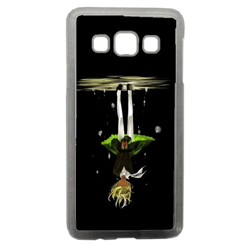 Coque Manga Fille Cheveux Jaune A L'envers Compatible Samsung Galaxy A3 Transparent