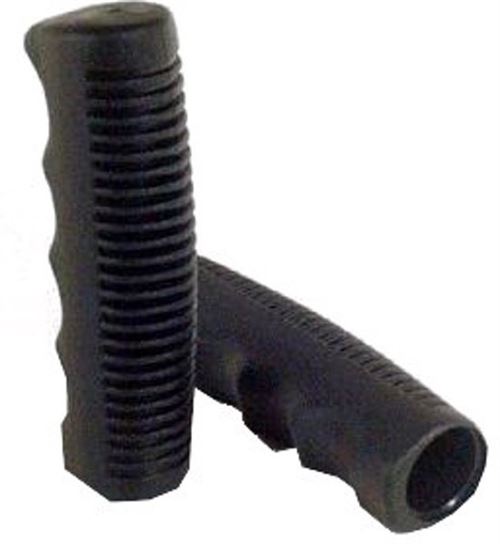 Lamel Set Poignees Caoutchouc Noir Bike par 2 pièces