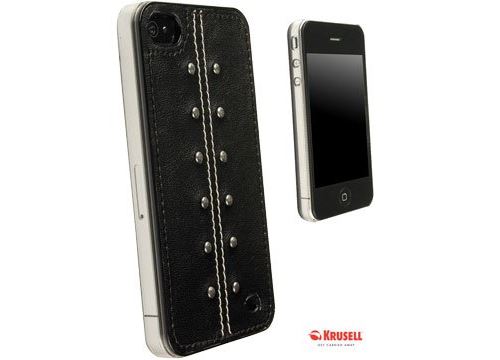 Krusell Kalix UnderCover - Étui rigide pour téléphone portable - polycarbonate, synthétique - noir - pour Apple iPhone 4