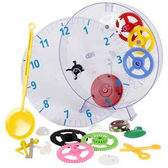 5 17 Sur Kit D Apprentissage Horloge Murale Mecanique Techno Line Geneva Kids Clock Transparent 20 Cm X 3 5 Cm Achat Prix Fnac