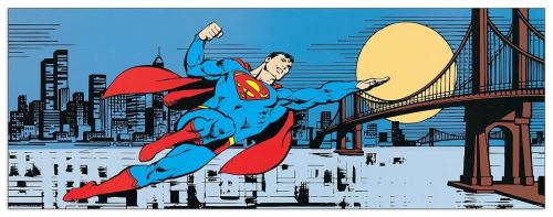 Artopweb DC COMICS - Metropolis Skyline (Panneaux MDF 138x48 cm)