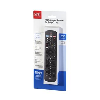 Télécommande De Remplacement One For All Pour TV Philips - URC 4913 - Compatible Avec Toutes Les Télévisions Philips (LCD, LED, Plasma) - 11