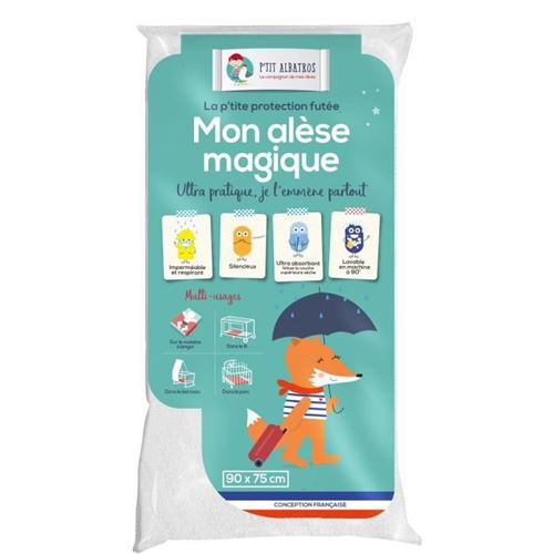 PTIT ALBATROS Alese imperméable - Bébé mixte - 90 x 75 cm