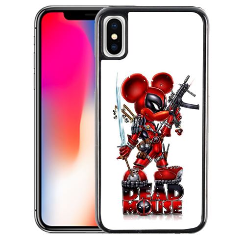 Coque pour iPhone XS deadpool mickey