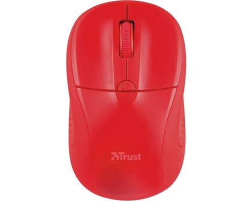 Souris Trust 20787 RF sans fil Optique 1600 DPI Ambidextre Rouge 