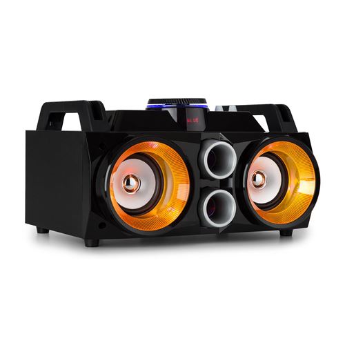 Fenton MDJ100 Système Sono enceintes portables 4 + ampli + lecteur USB SD Bluetooth AUX - LED