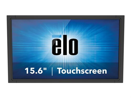 Elo 1593L - Écran LED - 15.6 - cadre ouvert - écran tactile - 1366 x 768 @ 60 Hz - 300 cd/m² - 500:1 - 10 ms - HDMI, VGA, DisplayPort - noir