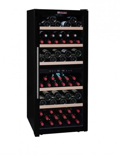 La Sommeliere La Sommelière Service Sls102Dz - Cave À Vin - Largeur : 55 Cm - Profondeur : 58.5 Cm - Hauteur : 127.7 Cm - 233 Litres - Classe G - Noir