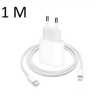 20W 4-Pack Chargeur Rapide iPhone USB C Prise et 2M Câble for