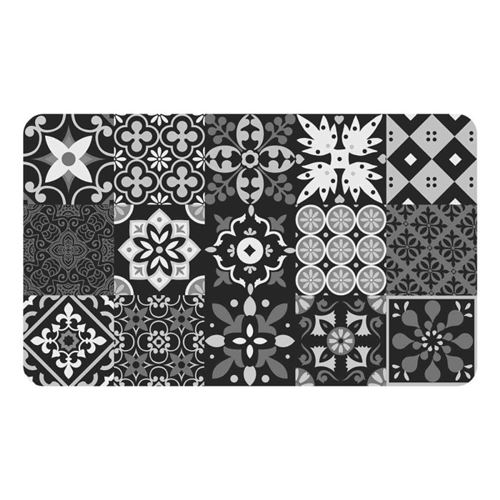 Non Communiqué Gris Tapis Déco Imprimé "Salou" 45X75cm