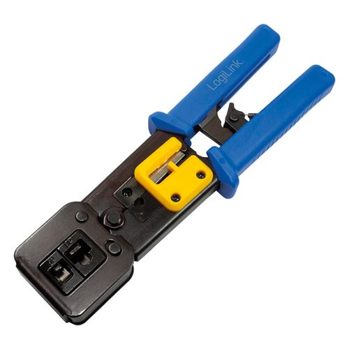 LogiLink Pince à sertir coupante, bleu / jaune