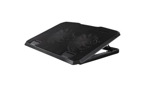 Hama Black - Support pour ordinateur portable - avec 2 ventilateurs de refroidissement - 15.6 - 140 mm - noir
