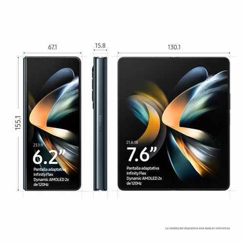 Smartphone Samsung Galaxy Z Fold4 Vert 7,6 256 GB Octa Core 12 GB RAM
