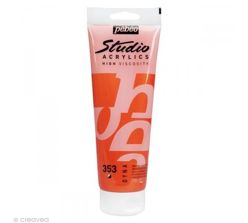 Studio Acrylics 250ml Orange Jaune Iridescent