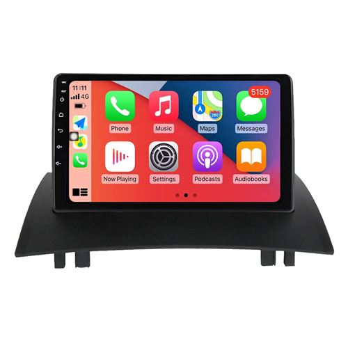 Tablette tactile QLED Android Apple Carplay sans fil Renault Megane 2