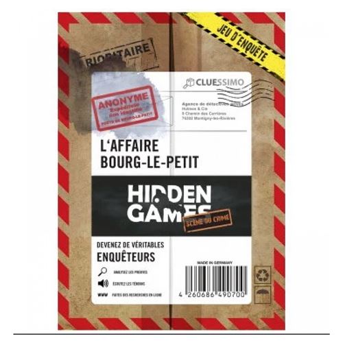 Hidden games - Affaire Bourg le petit