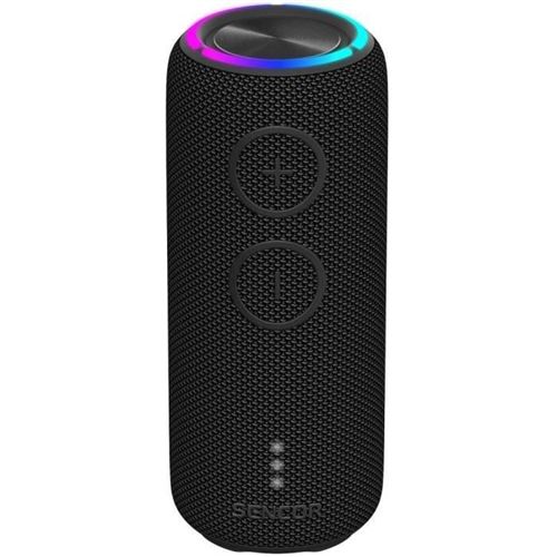 Non Communiqué Noir Sencor Sirius 2 - Enceinte Sans Fil Bluetooth. Ipx7 Resiste Aux Eclaboussures Autonomie 6 H Lumiere Multicolore - Mate