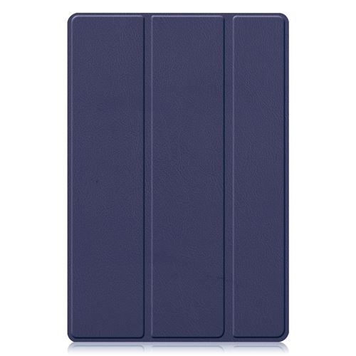 Etui pour Samsung Galaxy Tab A8 2021 FONGWAN Coque PU Ultra fin en cuir avec fonction stand et veille automatique-Bleu foncé