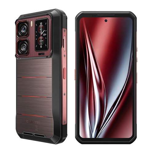 Smartphone Oukitel WP300 -6.8 -36Go -512Go -16000mAh-108MP-32MP,Empreinte digitale-NFC-Dual SIM 5G Android 15-Téléphone Portable -Rouge-510g