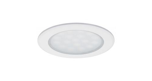 Kit 2 spots encastrés pour meubles led 2x2,5w rond chromé