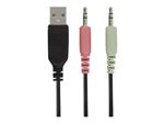 DELTACO GAMING GAM-105 - Micro-casque - circum-aural - filaire - jack 3,5mm - noir