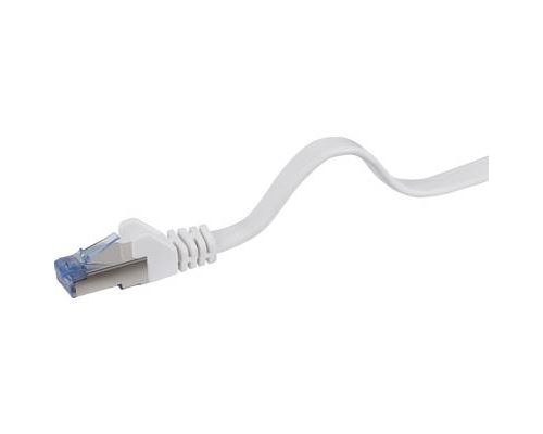 Renkforce RF-4149855 RJ45 Câble réseau, câble patch CAT 6a U/FTP 20.00 m gris très flexible, avec cliquet dencastrement, ignifuge
