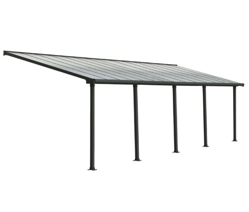 Palram - Pergola 24.5m² gris anthracite 704355