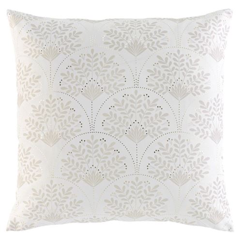 Non Communiqué Blanc Coussin Déco Imprimé "Majestia" 60X60cm
