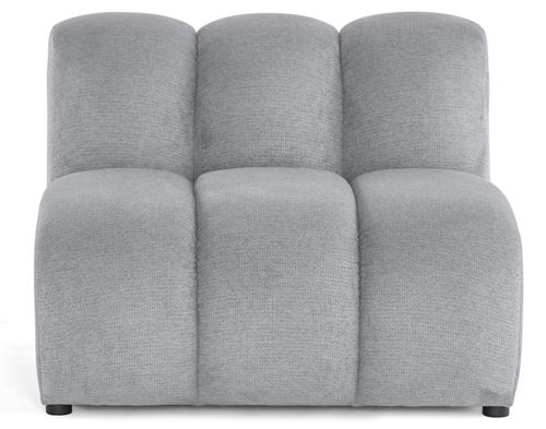Non Communiqué Gris Debbie - Module D'assise En Tissu Texturé