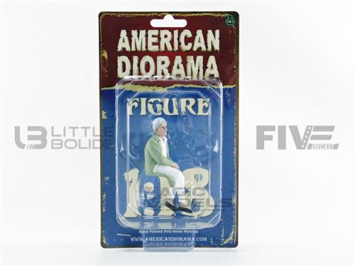 Voiture Miniature de Collection AMERICAN DIORAMA 1-18 - FIGURINES Femme Assise Figure II - White - 38235