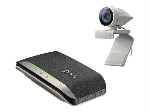 Poly Studio P5 - Webcam - couleur - 720p, 1080p - audio - USB 2.0 - avec Poly Sync 20+ Speakerphone
