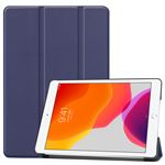 Etui nouvel Apple iPad 10,9 pouces 2022 4G/5G / Apple iPad 11 A16 2025 Smartcover pliable bleu navy avec stand - Housse coque de protection New Apple iPad 10eme generation 10.9 / iPad 11eme generation - Accessoires tablette pochette XEPTIO Case