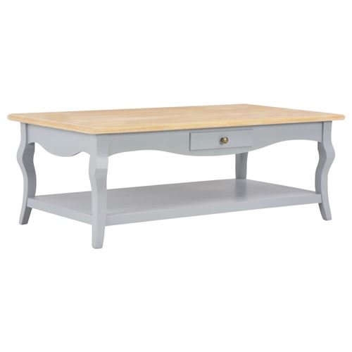 vidaXL Table basse Gris 110 x 60 x 40 cm MDF