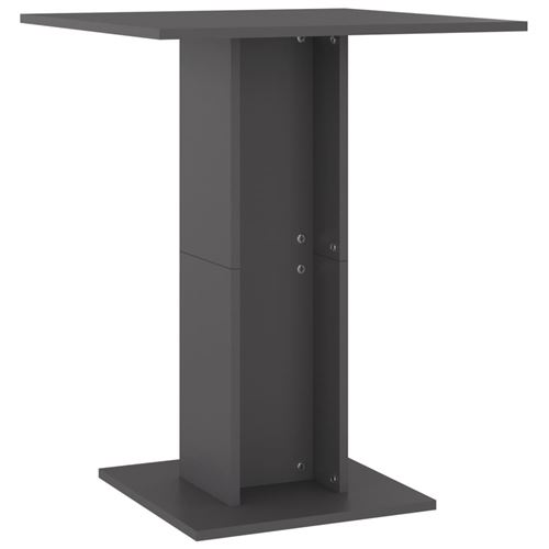 vidaXL Table de bistro Gris 60x60x75 cm Aggloméré