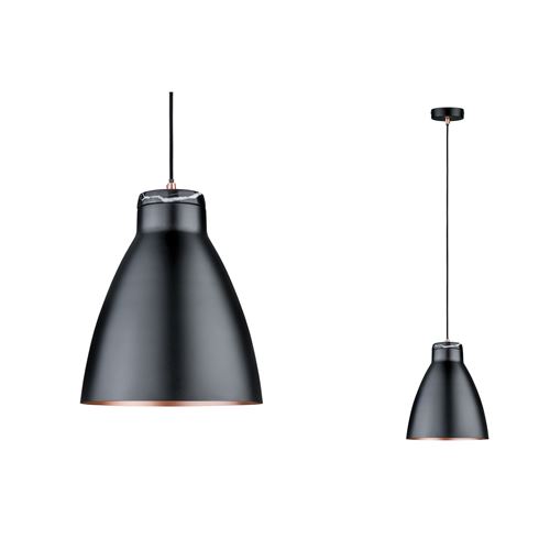 Suspension PAULMANN max 1x20W E27 Noir mat