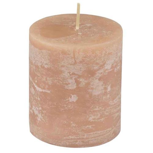 Non Communiqué Taupe Bougie Pilier Déco "Rustique" 7Cm