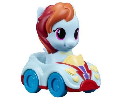 Figurine Playskool - My little pony - Rainbow et son véhicule - 15 x 15 cm