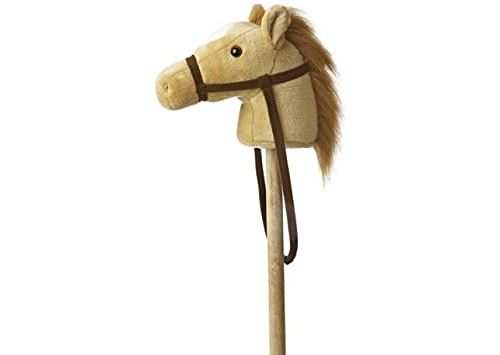 Peluche Poney beige avec son