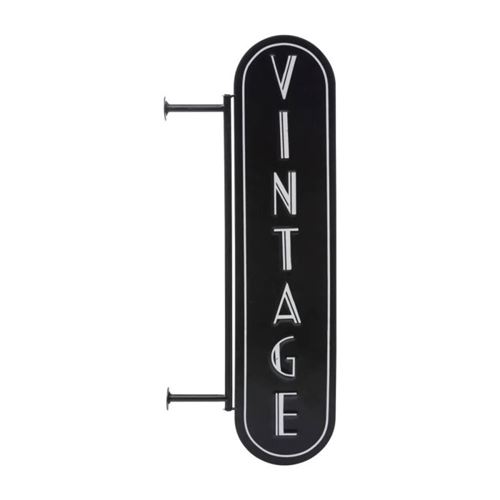 Atmosphera Noir Décoration Murale En Métal Vintage 55Cm - Image 3