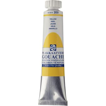 Gouache - Extra-fine - Jaune - 200 - Finition mate - Talens - Tube de 20ml - 1