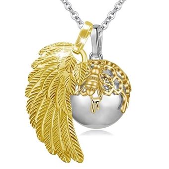 Bola De Grossesse Ciel Étoilé - Pendentif Plaqué Or Cristaux - Chaîne Ajustable 140 Cm - Cadeau Future Maman - 11