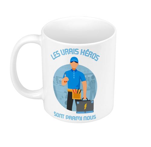 Fabulous Mug céramique Les Vrais Héros - Electricien