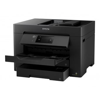 Epson WorkForce WF-7830DTWF - Imprimante multifonctions - couleur - jet d'encre - A3 (297 x 420 mm) (original) - A3 (support) - jusqu'à 25 ppm (impression) - 500 feuilles - 33.6 Kbits/s - USB 2.0, LAN, Wi-Fi(n)