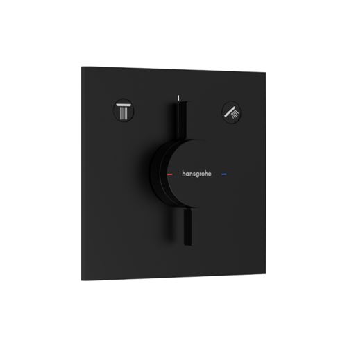 Façade douche encastrée mécanique HANSGROHE DuoTurn E Noir mat