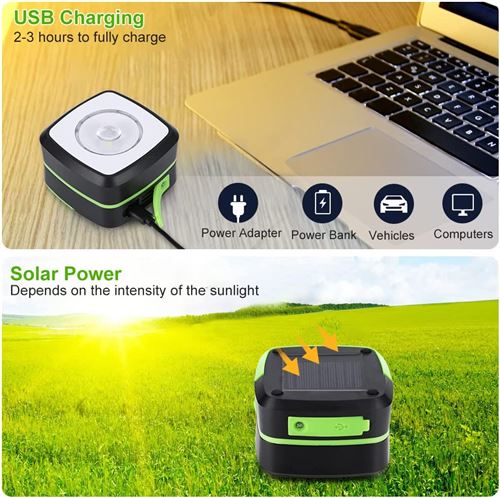 Lampe de charge solaire Camping