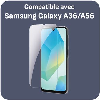 Cazy Protection d’Écran compatible avec Samsung Galaxy A36 / A56 - Protection d’Écran en V - 1
