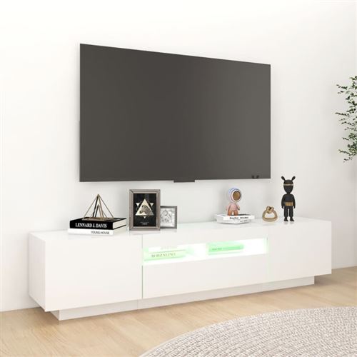 Maison Exclusive - Meuble TV avec lumières LED chêne sonoma 90x35x40 cm