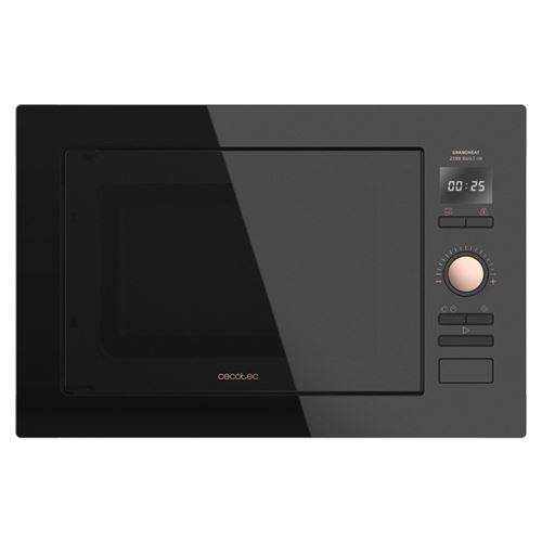 Micro-Ondes Encastrable Cecotec Grandheat 2590 Noir, Capacité De 25L, 900 W, Grill